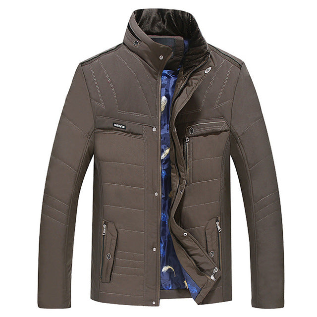 HEE GRAND Winter Coats Short Slim Male Clothing Coat Parkas