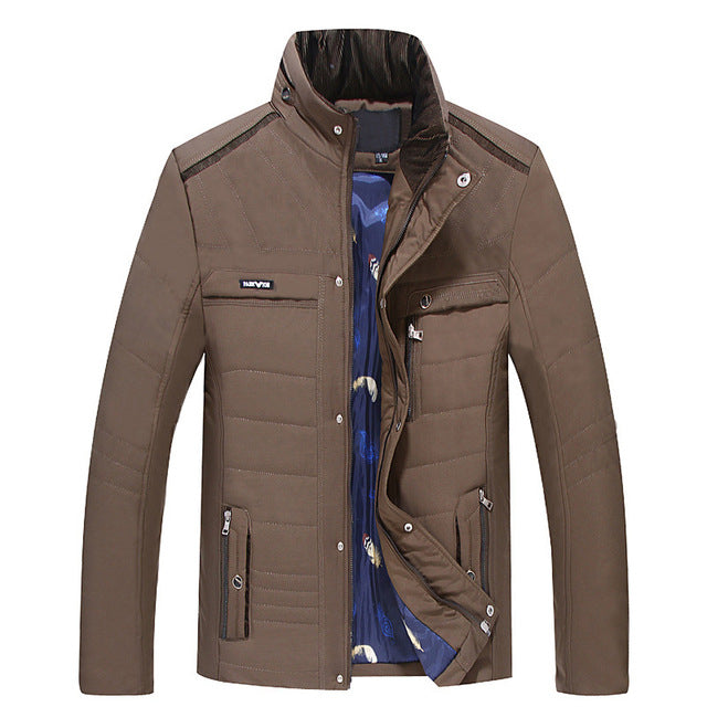 HEE GRAND Winter Coats Short Slim Male Clothing Coat Parkas