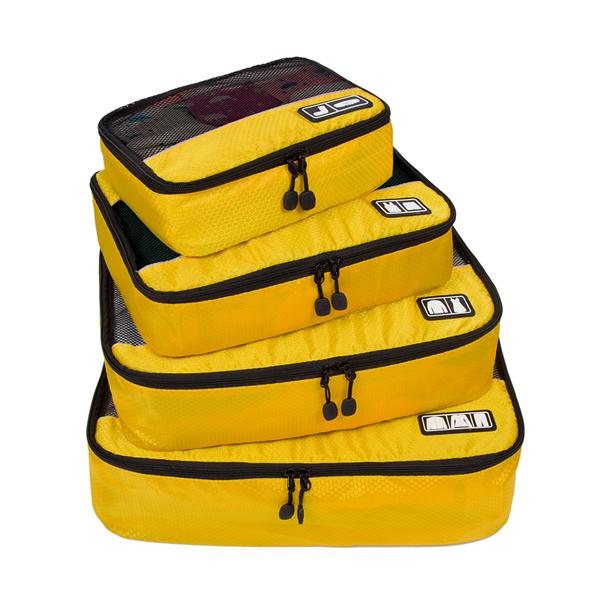 BAGSMART Travel Bag 4 Set Packing Cubes Luggage Packing Organizers with Shoe Bag