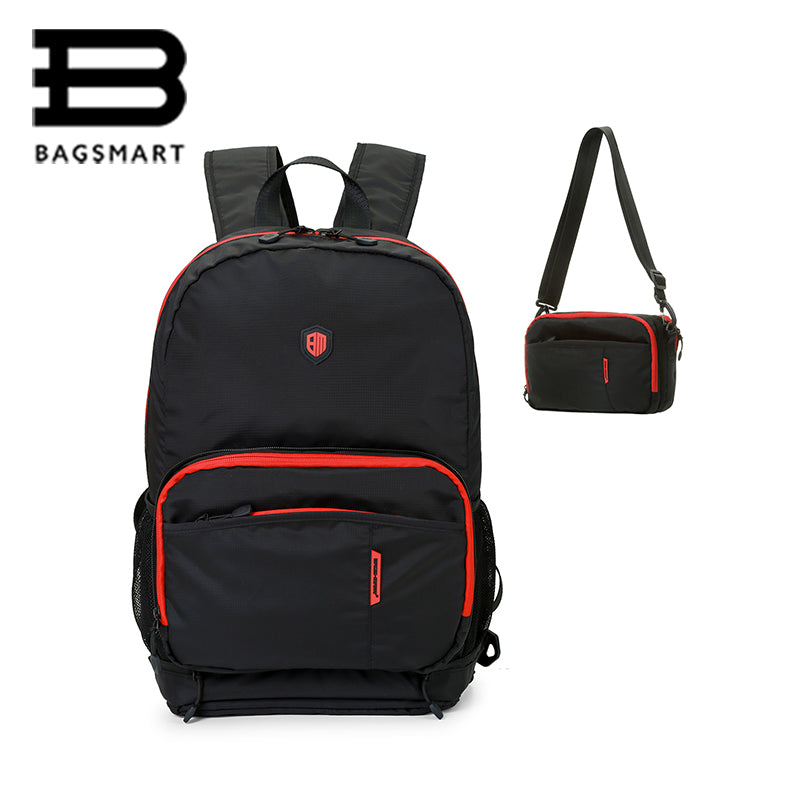 BAGSMART Multifuctional Foldable Waterproof Casual Travel Backpack Shoulder Bag