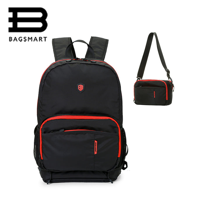BAGSMART Multifuctional Foldable Waterproof Casual Travel Backpack Shoulder Bag